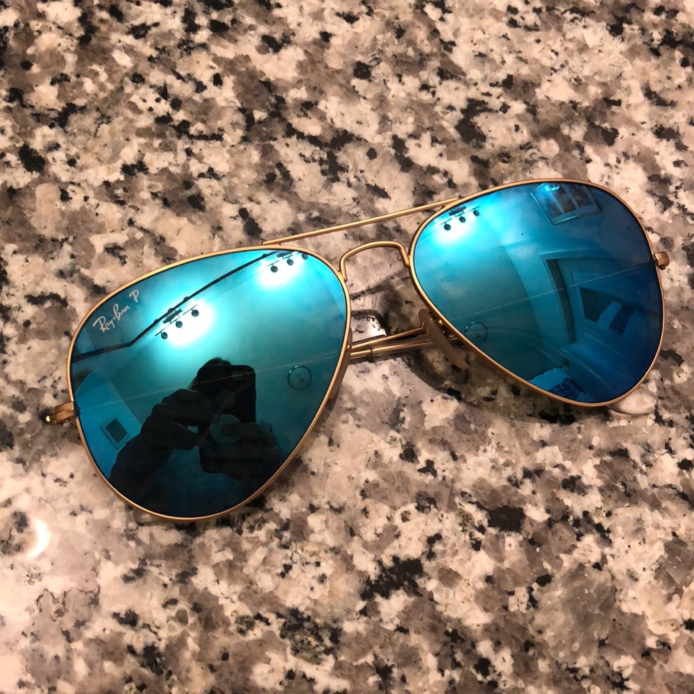 Blue Authentic Rayban Aviators